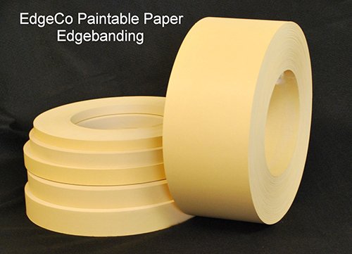 Paintable Stainable poly paper edgebanding 1" x 120" with preglued adhesive 